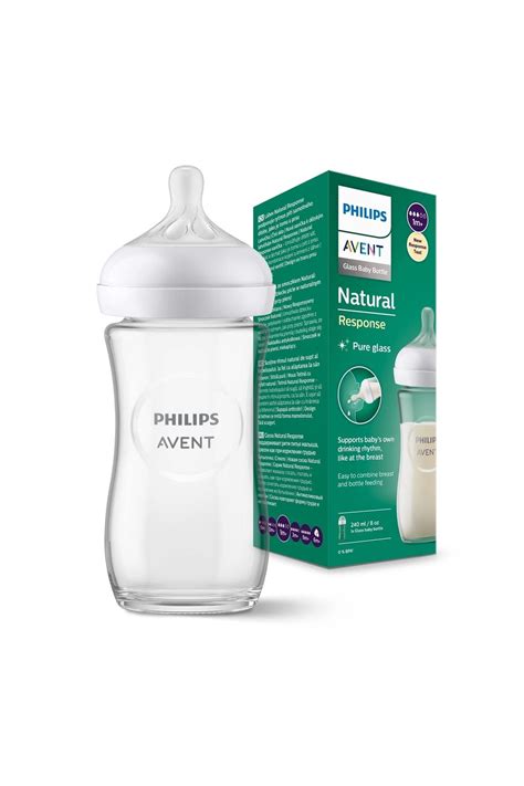Bambino che beve dal biberon Philips Avent Natural