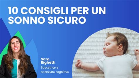 Infografica con le raccomandazioni per un sonno sicuro del neonato