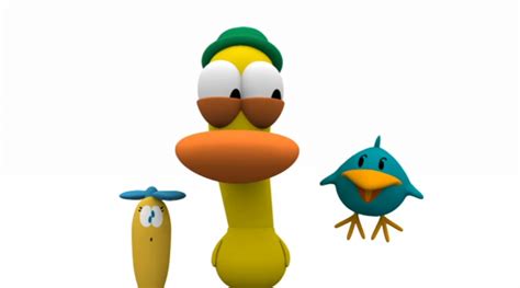 Personaggi di Pocoyo che esplorano il mondo