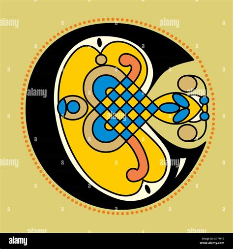 Illustrazione di un antico manoscritto celtico