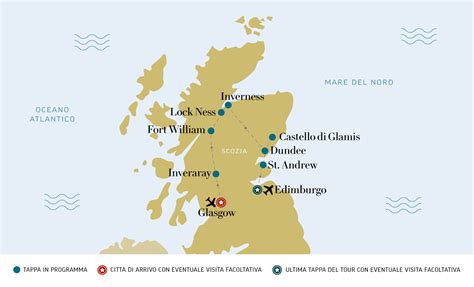 Mappa storica della Scozia che mostra la divisione tra Highlands e Lowlands