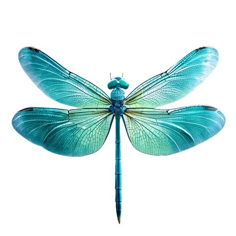Libellula in volo con ali colorate