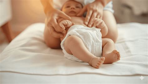 Genitore che sorride al suo neonato durante il cambio pannolino