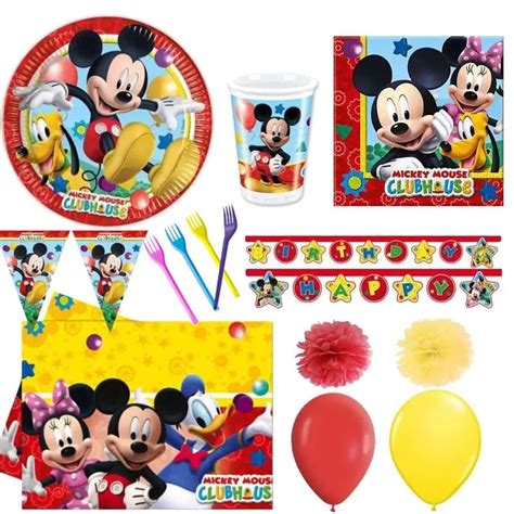 Collage di accessori per bambini a tema Topolino