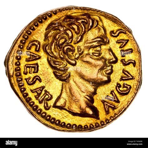 Moneta romana con effigie di imperatore romano