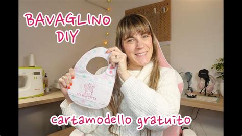 Cartamodello bavaglino stampato su foglio A4