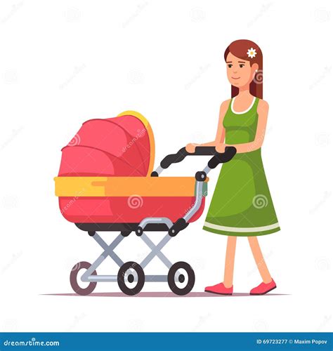Illustrazione di una neomamma con il suo neonato
