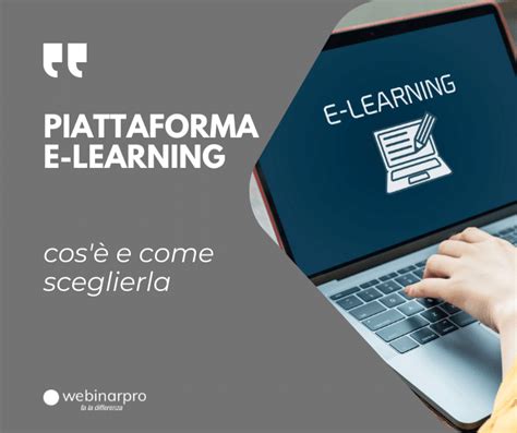 Schermata di una piattaforma di e-learning