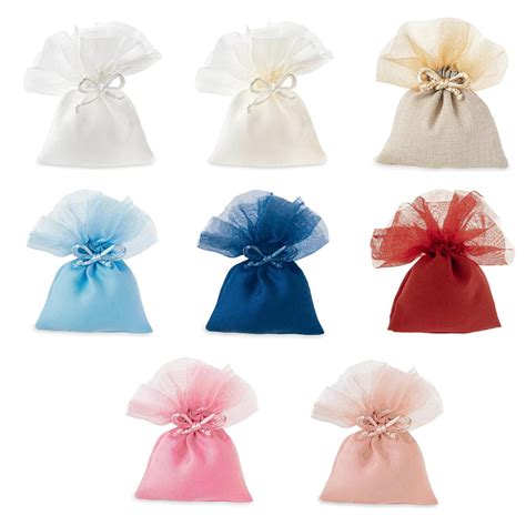 Sacchettini colorati con diverse fantasie per l'asilo