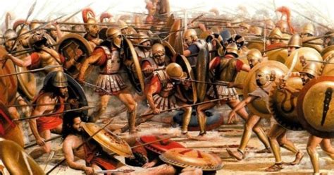 Raffigurazione di una battaglia tra opliti greci, simbolo dei conflitti tra le poleis