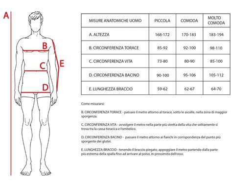 Schema con le misure del corpo per scegliere la taglia di un neonato