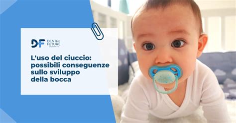Diagramma delle conseguenze dell'uso del ciuccio sui denti