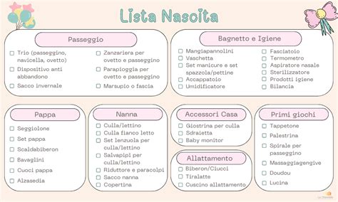 illustrazione di una lista nascita con regali