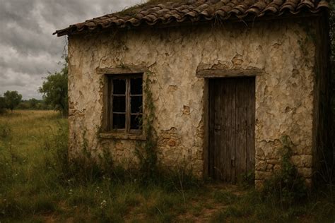 Una casa abbandonata su un'isola desolata