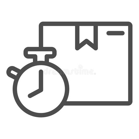 Icona pacco con orologio
