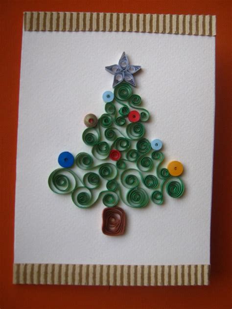 Biglietto di Natale fatto a mano con tecnica quilling