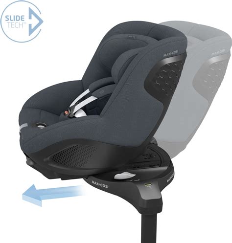 Grafica che illustra il funzionamento della tecnologia SLIDETECH® del Maxi-Cosi Pearl 360 Pro