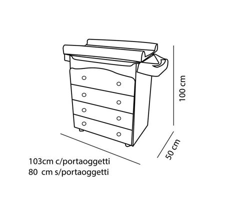 Dimensioni fasciatoio Nanán Tato
