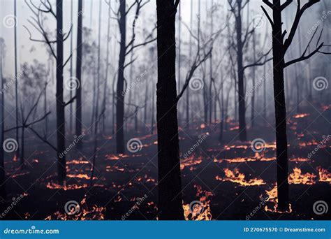 Paesaggio estivo con fumo da incendi boschivi in lontananza