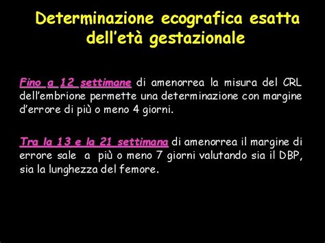 Ecografia per la determinazione dell'età gestazionale