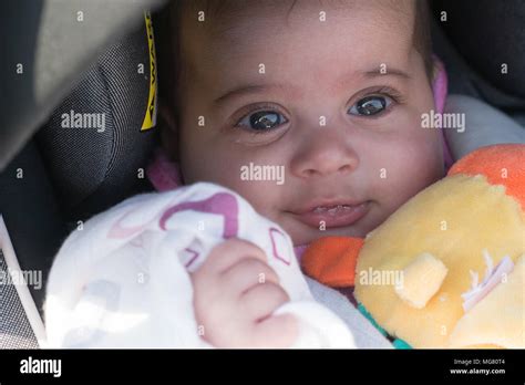 bambino felice in seggiolino auto