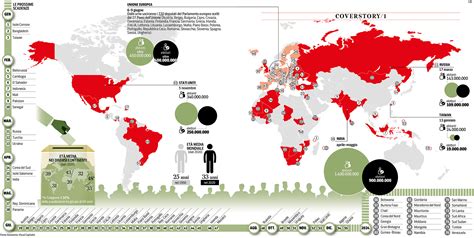 Mappa del mondo che evidenzia i principali mercati internazionali di Erbesi