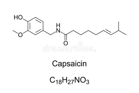 Struttura chimica della capsaicina