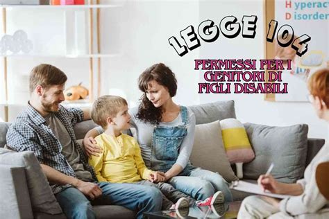 Infografica che riassume i diritti dei genitori con figli disabili