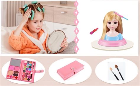bambina felice con trucco sicuro e colorato