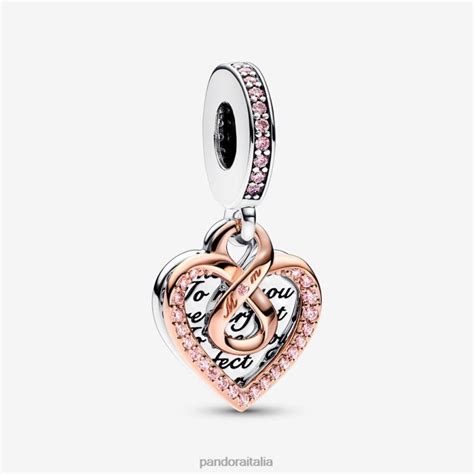 ciondolo pandora biberon scarpine cuore neonato