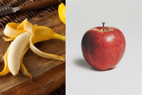 Una banana e una mela