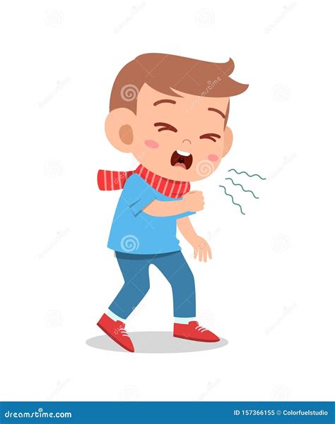 Illustrazione stilizzata di un bambino con tosse convulsa