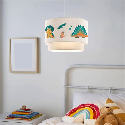 Lampadario per cameretta con tema dinosauri