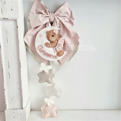 Fiocco nascita personalizzato per bambina