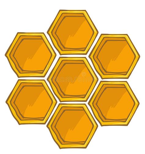 Illustrazione di alveare con miele e api, simbolo di prodotti naturali