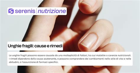 Unghie sottili e fragili a causa di atrofia ungueale
