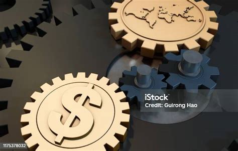 ingranaggi con simboli di valuta