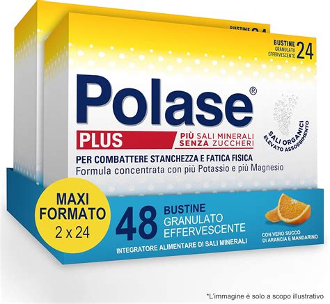 Immagine di una confezione di Polase Plus con diverse bustine