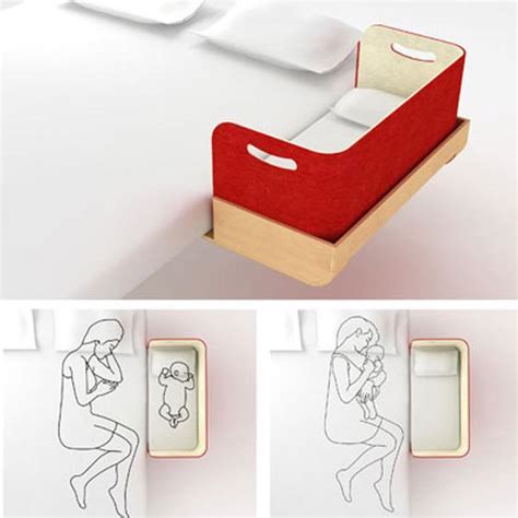 Culla side-bed agganciata al letto matrimoniale