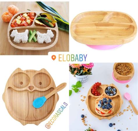 Set di piatti scomposti in silicone colorato e piatto unico in bambù