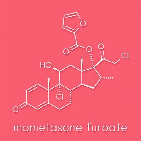 Struttura molecolare del mometasone furoato
