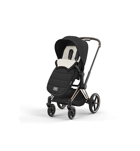 Selezione di accessori per passeggino Cybex: coprigambe, ombrellino, organizer