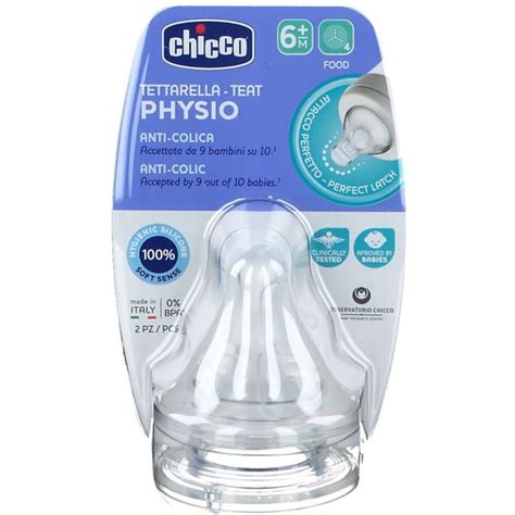 Tettarella Chicco Physio con diverse posizioni del flusso