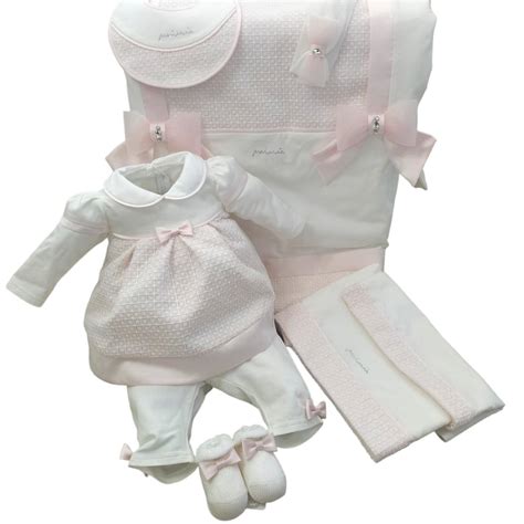 Corredino neonato in cotone con ricami