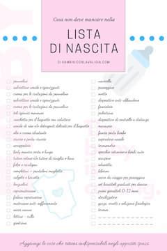 Illustrazione di una lista nascita