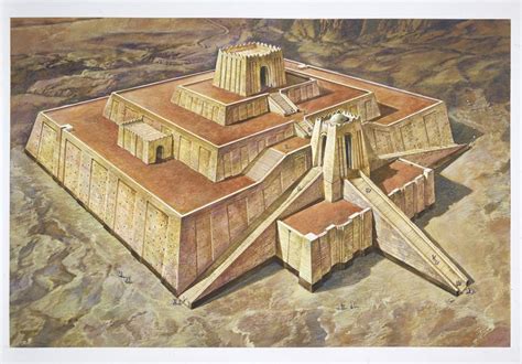 Rappresentazione di una ziggurat sumera