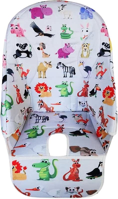 imbottiture per seggiolone con stampe di animali e fiori