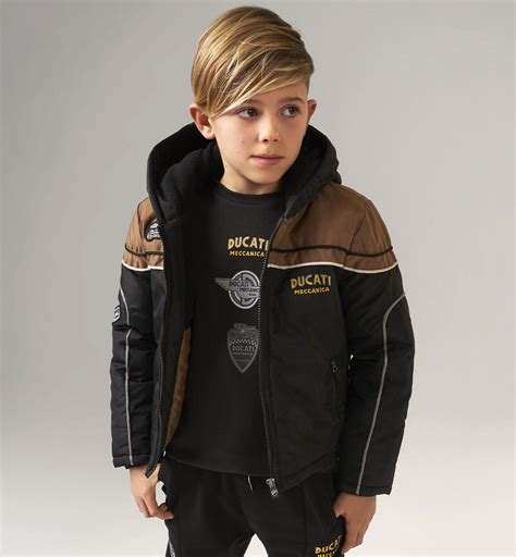 bambino con giubbotto stile Ducati