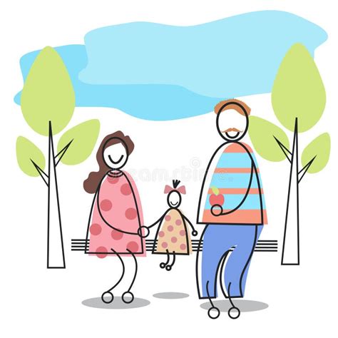 Illustrazione di una famiglia che accoglie un neonato