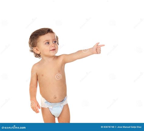 Bambino che indica il pannolino